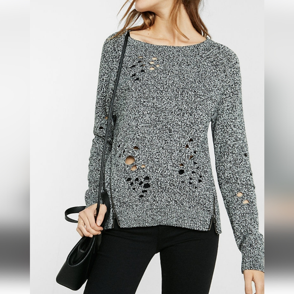 Express- distressed sweater